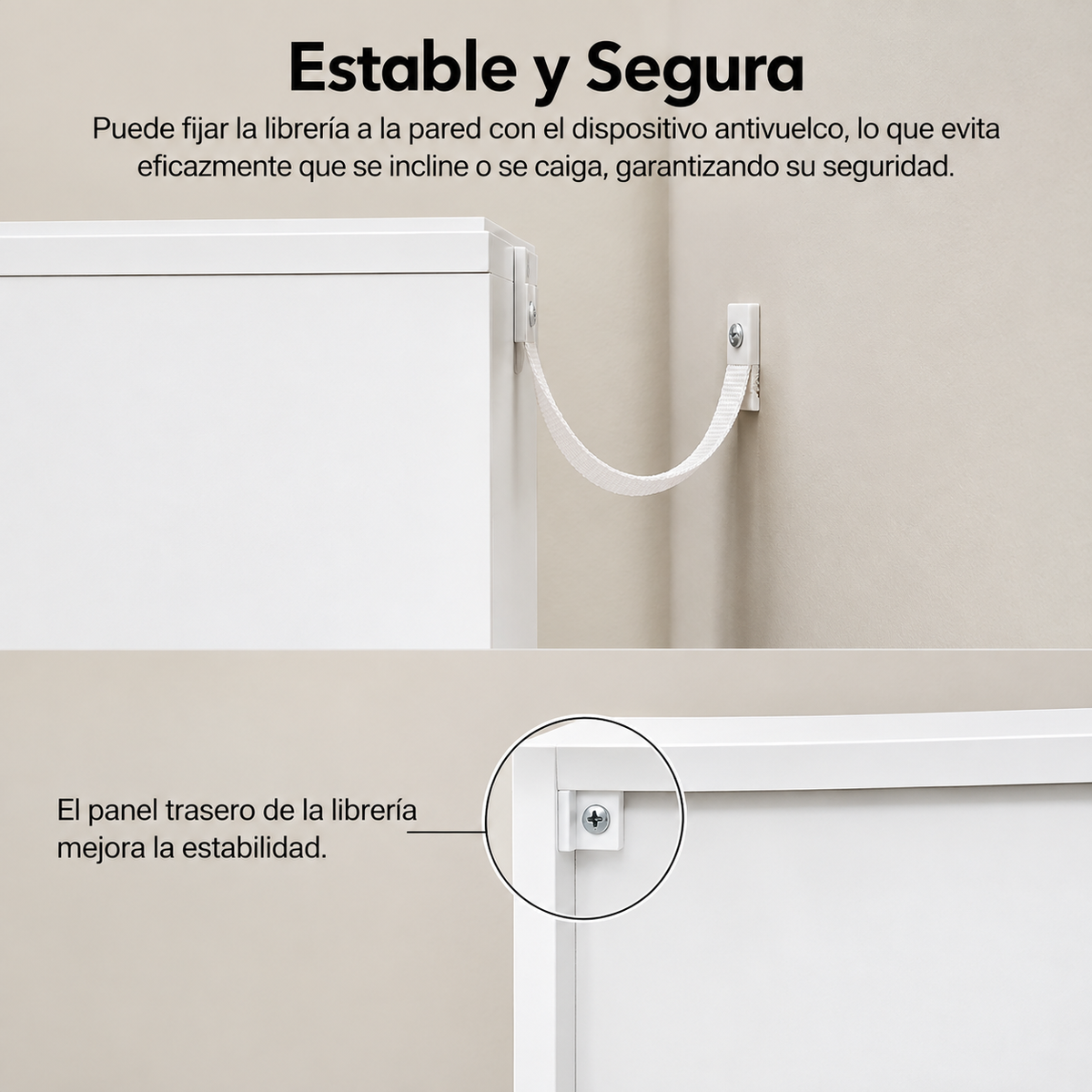 Asturias | Estantería Estrecha con 5 Compartimentos y Puerta, Estante de Madera para Sala de Estar, Oficina o Dormitorio, 34 x 24 x 132 cm