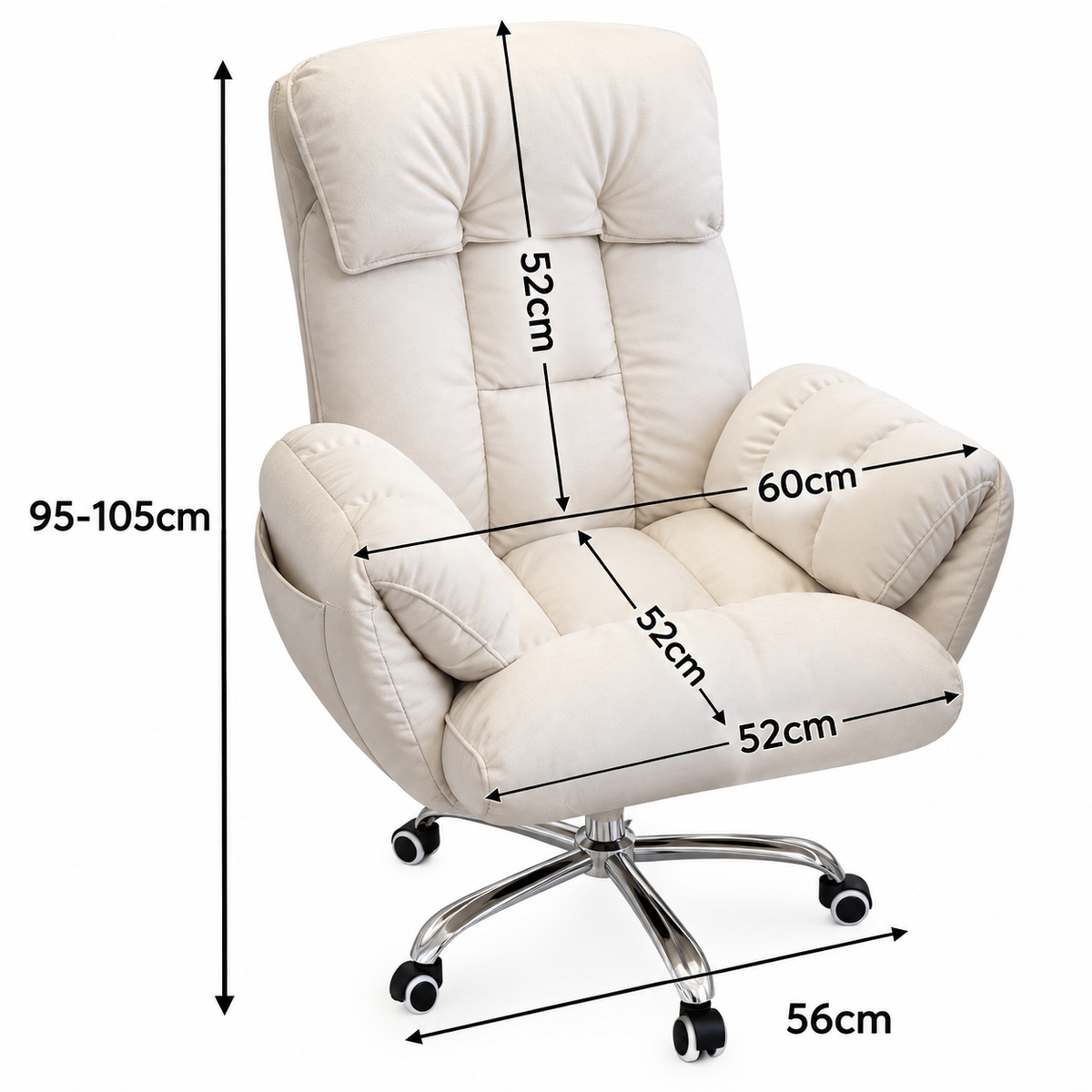 Pontevedra | Silla de Oficina, Silla para Computadora con Soporte para la Espalda, Bolsillos Laterales Decorativos, Videojuego