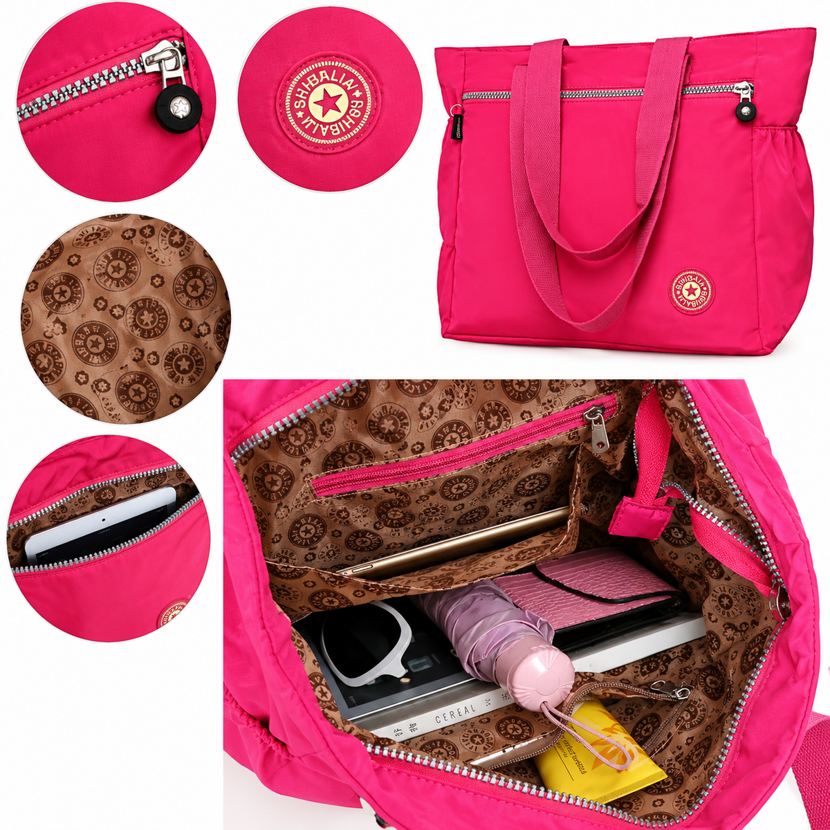 Tote Bag Super | Bolso Tote Bag de Nailon Impermeable de Gran Capacidad