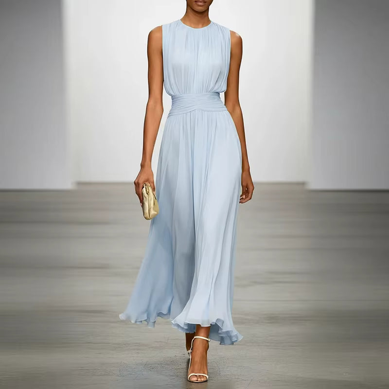 Carmina | Vestido Elegante de Plisado Suave