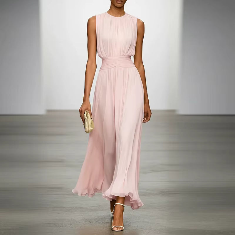 Carmina | Vestido Elegante de Plisado Suave