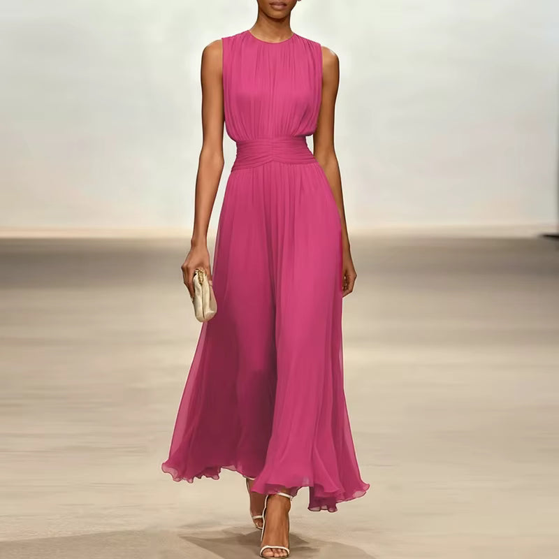 Carmina | Vestido Elegante de Plisado Suave