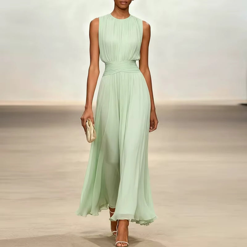 Carmina | Vestido Elegante de Plisado Suave