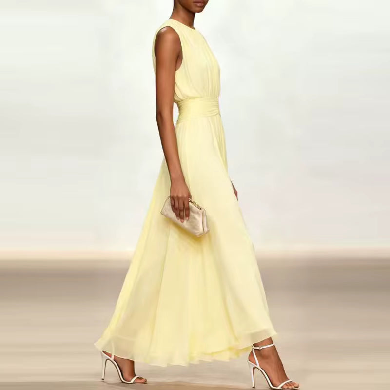 Carmina | Vestido Elegante de Plisado Suave
