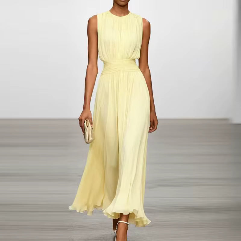 Carmina | Vestido Elegante de Plisado Suave