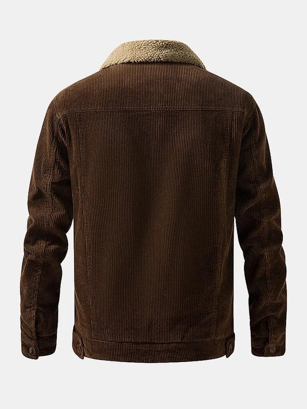 Jose | Chaqueta de Pana Forrada de Borreguito