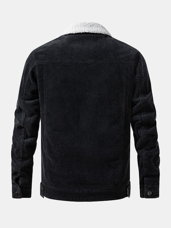Jose | Chaqueta de Pana Forrada de Borreguito
