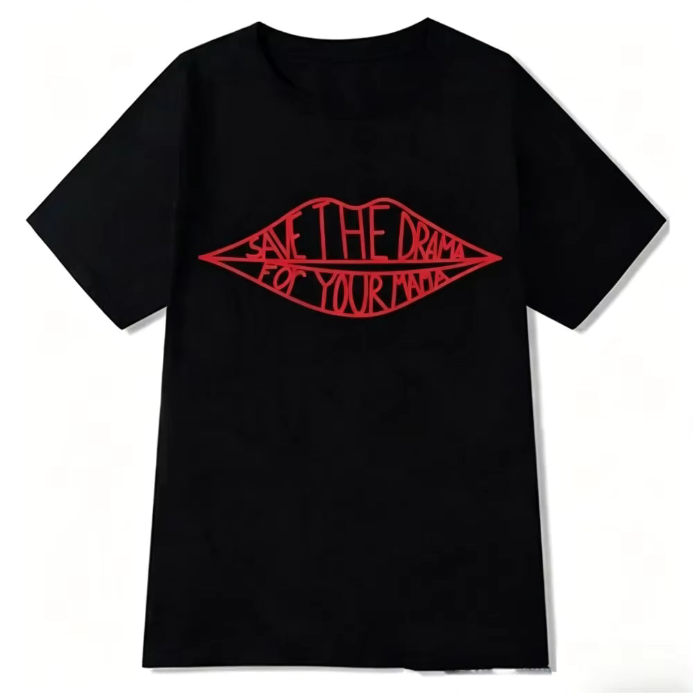 Rachel | Camiseta Estampado Labios "Save the Drama"