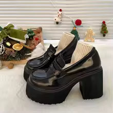 Mocasín Tacón Negro